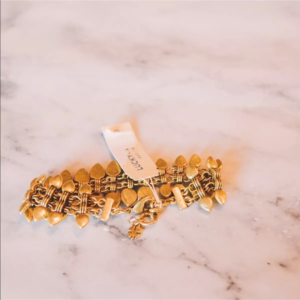 Lucky Brand Women’s Art Deco Brass Bracelet - Picture 5 of 7